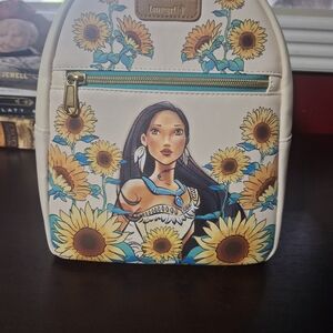 Loungefly Cream and Yellow Sunflower Backpack
